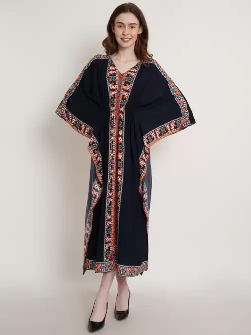 Ethnic Motifs Kaftan Dress - image 5