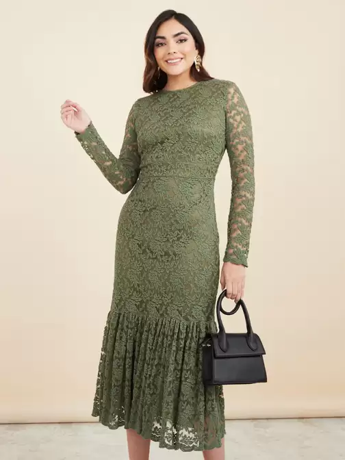 Drop-Waist Midi Dress - image 5