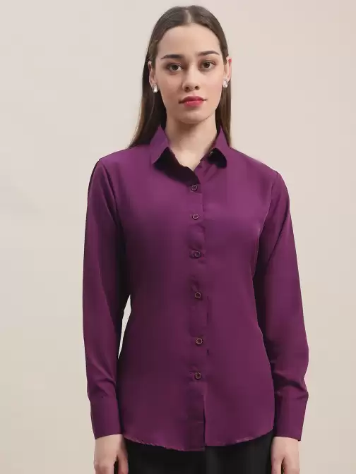 Women Formal Crepe Shirt - image 5