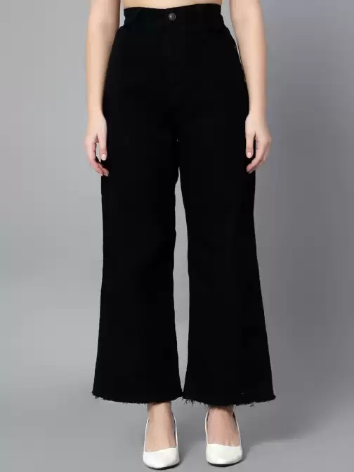 Women Wide Leg High-Rise Jeans - image 5