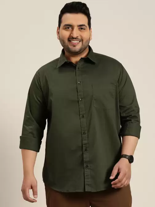 Men Plus Size Casual Shirt - image 5