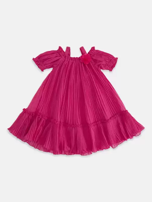 Girls Embellished A-Line Dress - image 5