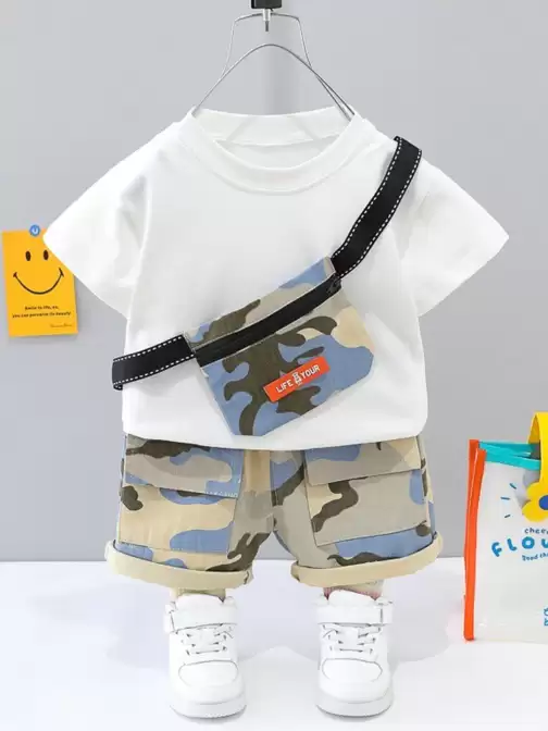 Pure Cotton T-shirt & Shorts - image 5