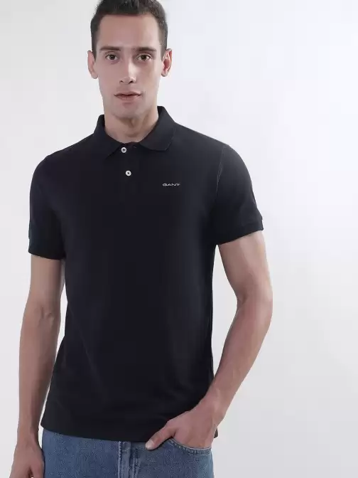 Polo Collar Cotton T-shirt - image 5