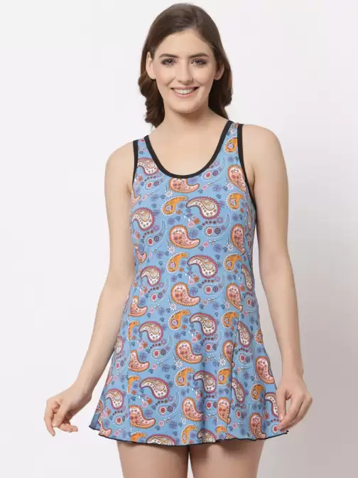 Printed Swimming Dress - image 5