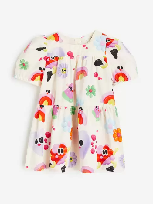Girls Puff-Sleeved Dress - image 5