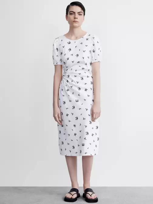 Printed Cut-Out Sheath Dress - image 5