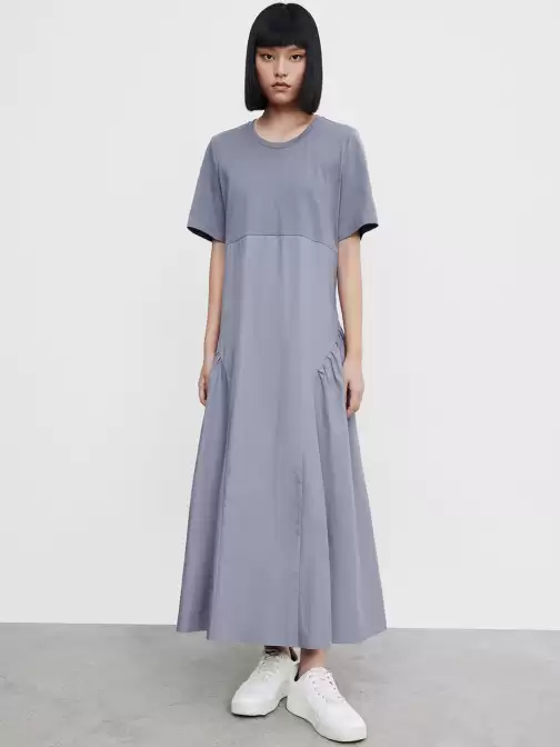 Cotton Colourblocked Dress - image 5