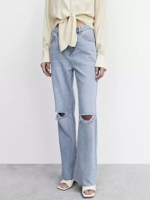 Wide Leg Ripped Jeans - image 5