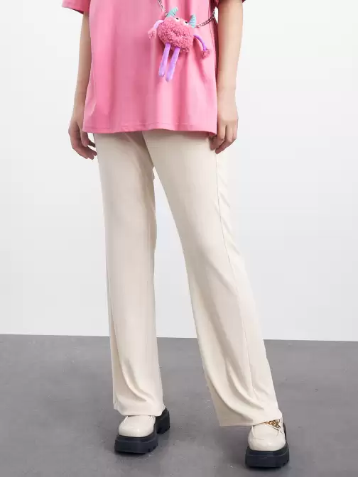 Women Waist Knitted Trousers - image 5