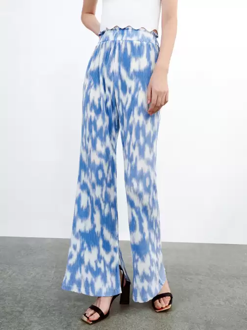 Women Flared High-Rise Trousers - image 5