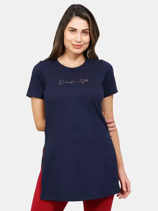 Longline Cotton Sports T-shirt - image 5