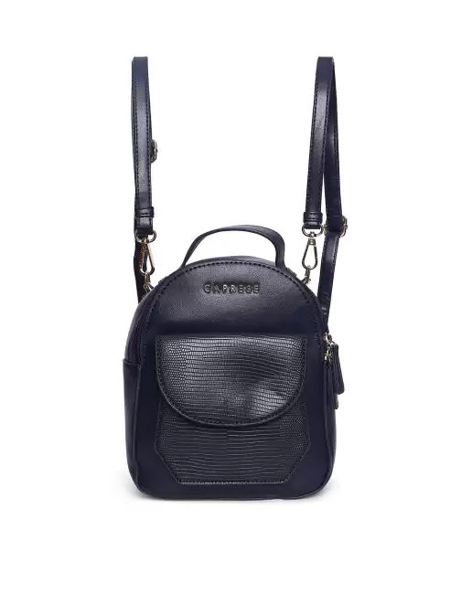 Women Textured Small Backpack - image 5