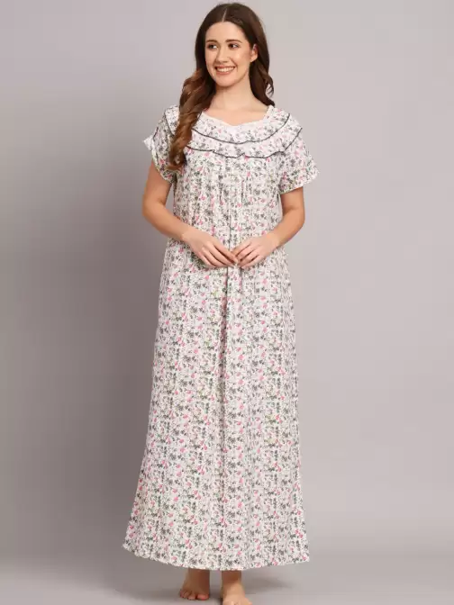 Printed Pure Cotton Nightdress - image 5