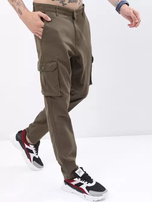 Men Mid-Rise Slim Fit Cargos - image 5