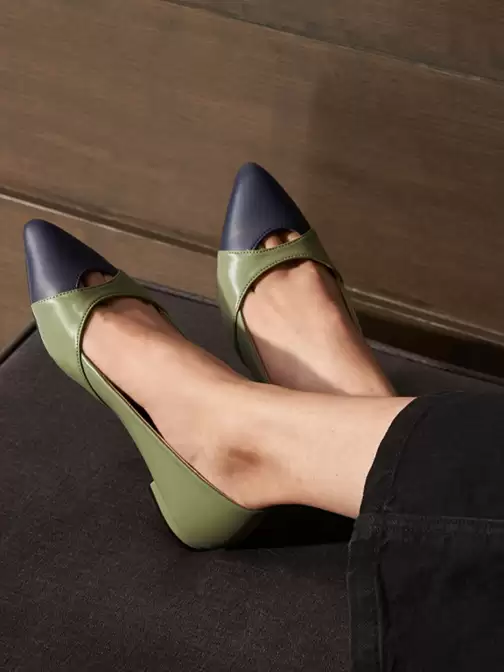 Women Colourblocked Ballerinas - image 5