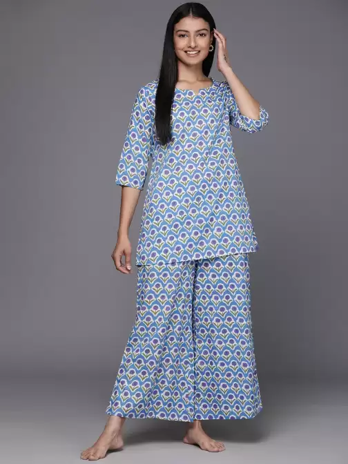 Women Floral Print Night suit - image 5