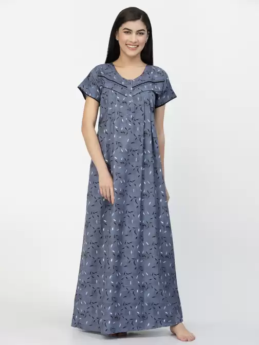Printed Pure Cotton Nightdress - image 5