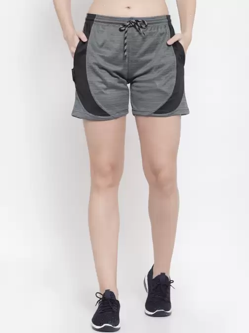 Women Colourblocked Gym Shorts - image 5