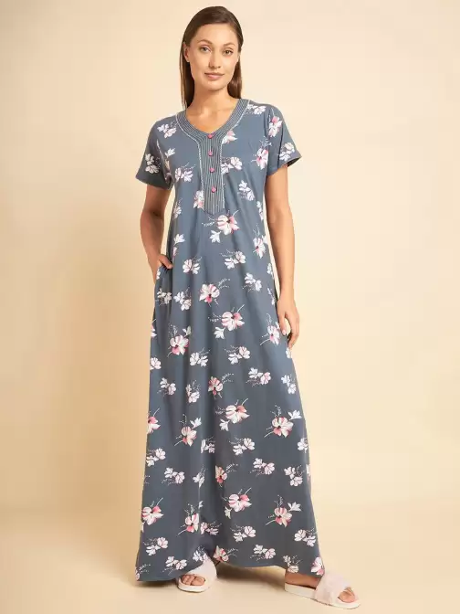 Pure Cotton Maxi Nightdress - image 5