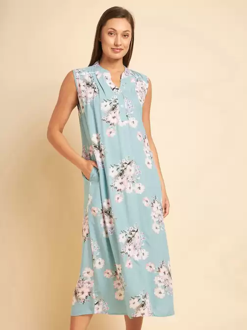 Floral Printed Nightdress - image 5