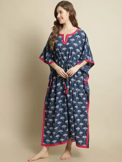 Printed Pure Cotton Nightdress - image 5