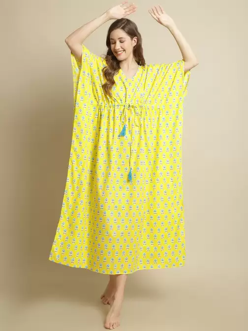 Printed Pure Cotton Nightdress - image 5