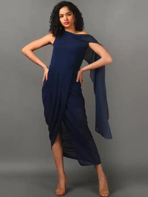 Georgette Sheath Midi Dress - image 5