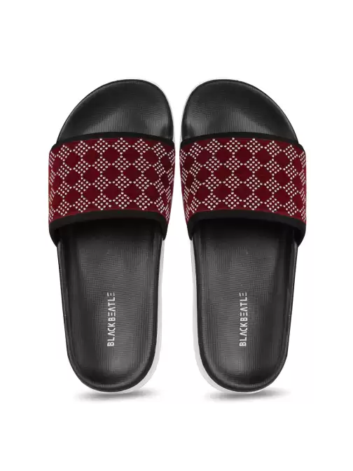 Women Embellished Sliders - image 5