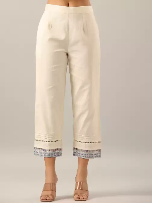 Women Cotton Culottes Trousers - image 5