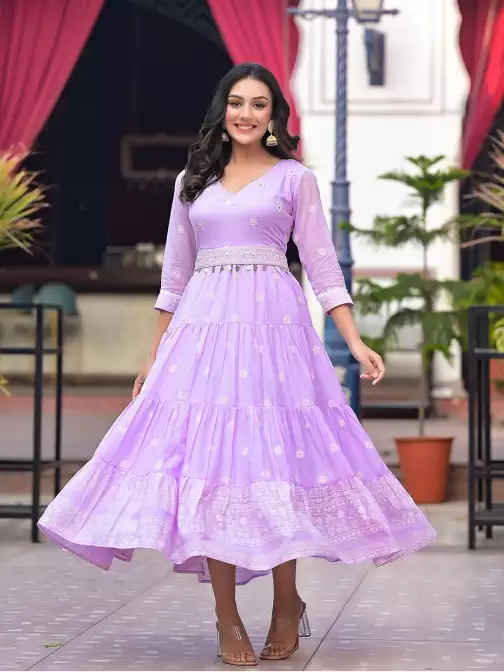 Fit & Flare Midi Cold-Shoulder Dress - image 5