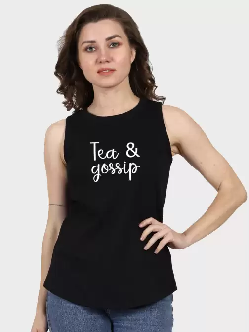 Women Typography Printed Raw Edge T-shirt - image 5