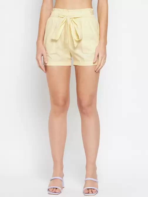 Women Mid Rise Cotton Shorts - image 5