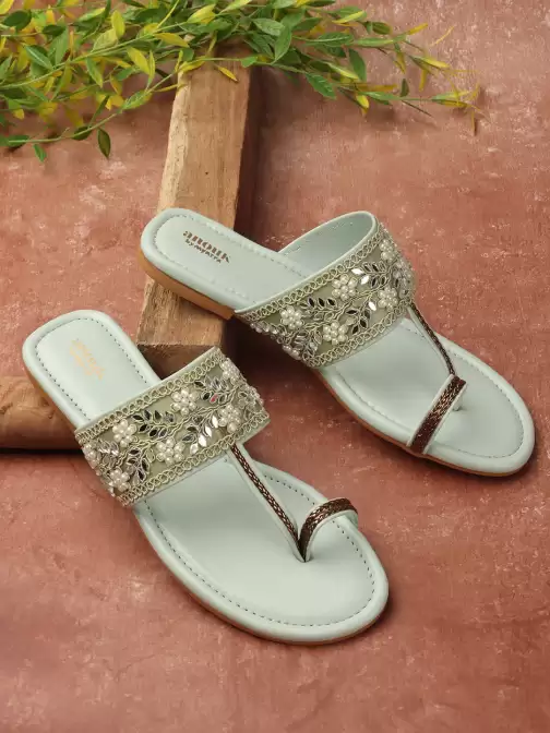Women Open Toe Flats - image 5