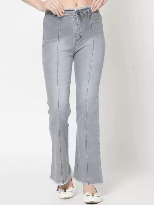 Women Heavy Fade Cotton Jeans - image 5