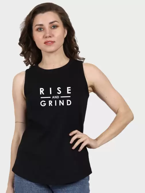 Women Typography Printed Raw Edge T-shirt - image 5