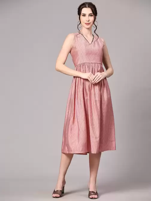 Fit & Flare Midi Dress - image 5