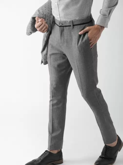 Men Slim Fit Formal Trousers - image 5