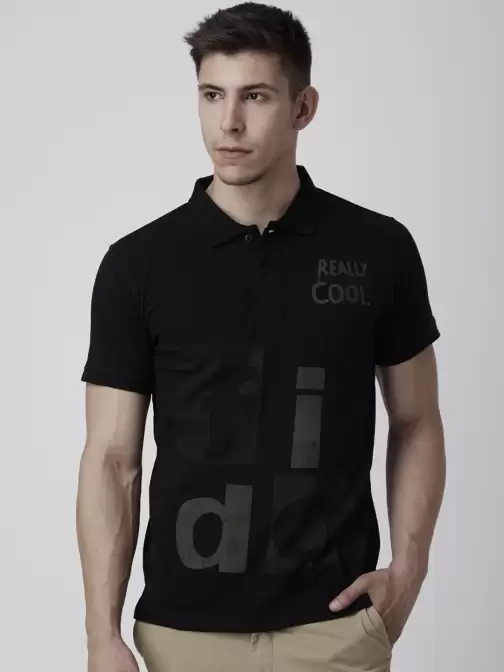 Printed Polo Collar T-shirt - image 5
