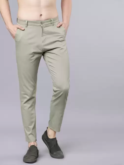 Men Tapered Fit Chinos - image 5