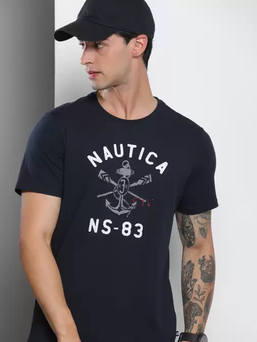 Men Printed Round Neck T-shirt - image 5