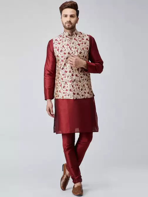 Men Kurta Set & Nehru Jacket - image 5