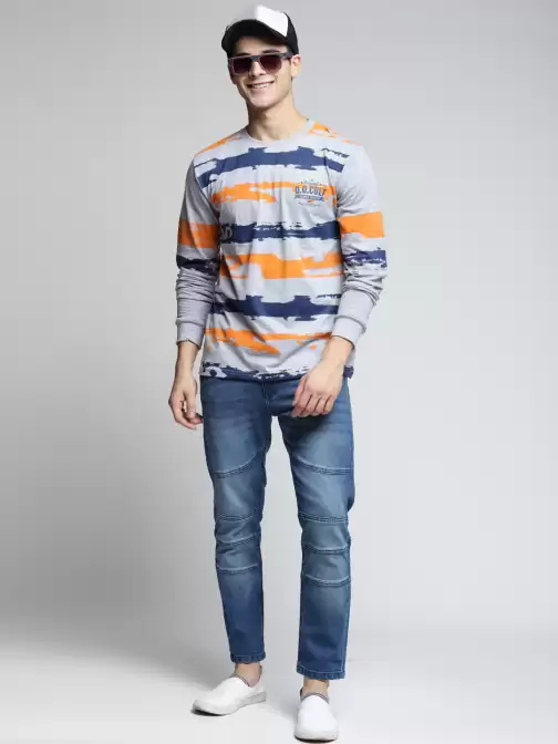Printed Round Neck Pure Cotton T-shirt - image 5