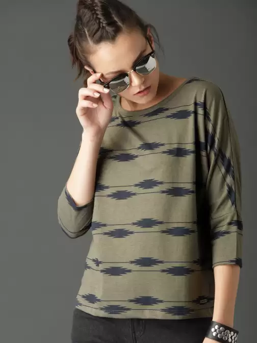 Printed Round Neck T-shirt - image 5