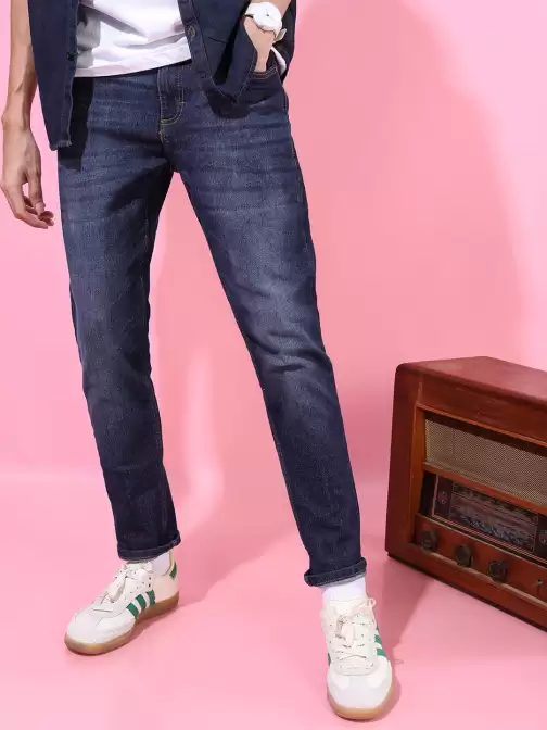 Men Tapered Fit Jeans - image 5