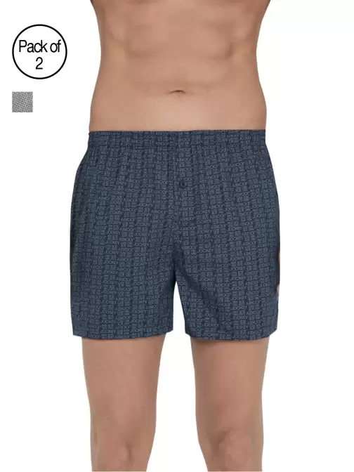 Men Pack of 2 Printed Pure Cotton boxers - image 5