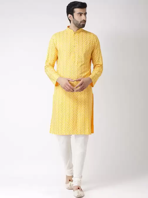 Men Printed Straight Kurta - image 5
