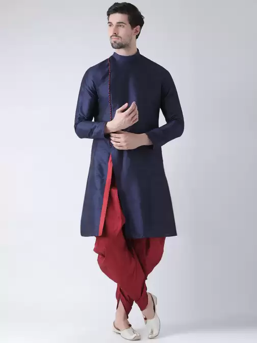 Men Solid Kurta with Patiala