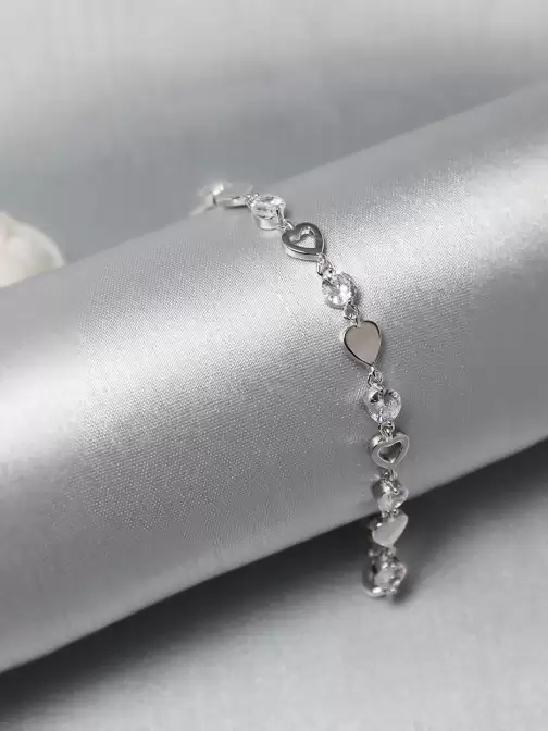 Women Rhodium-Plated Bracelet - image 5