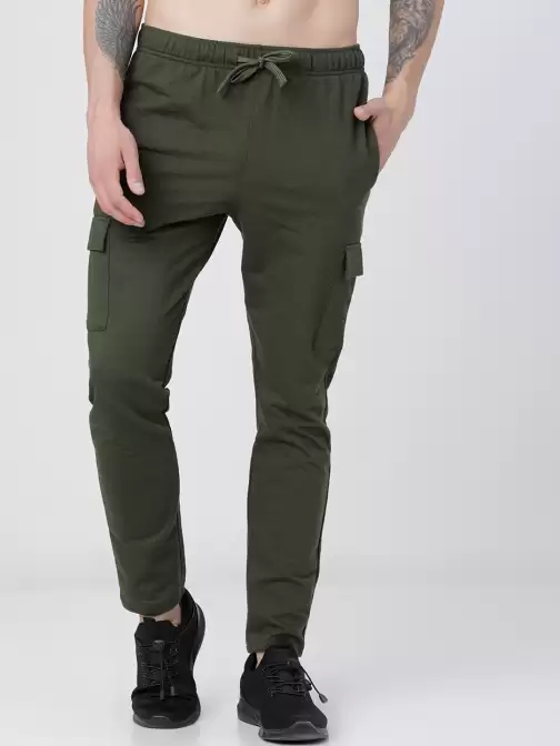 Men Solid Slim-Fit Track Pants - image 5